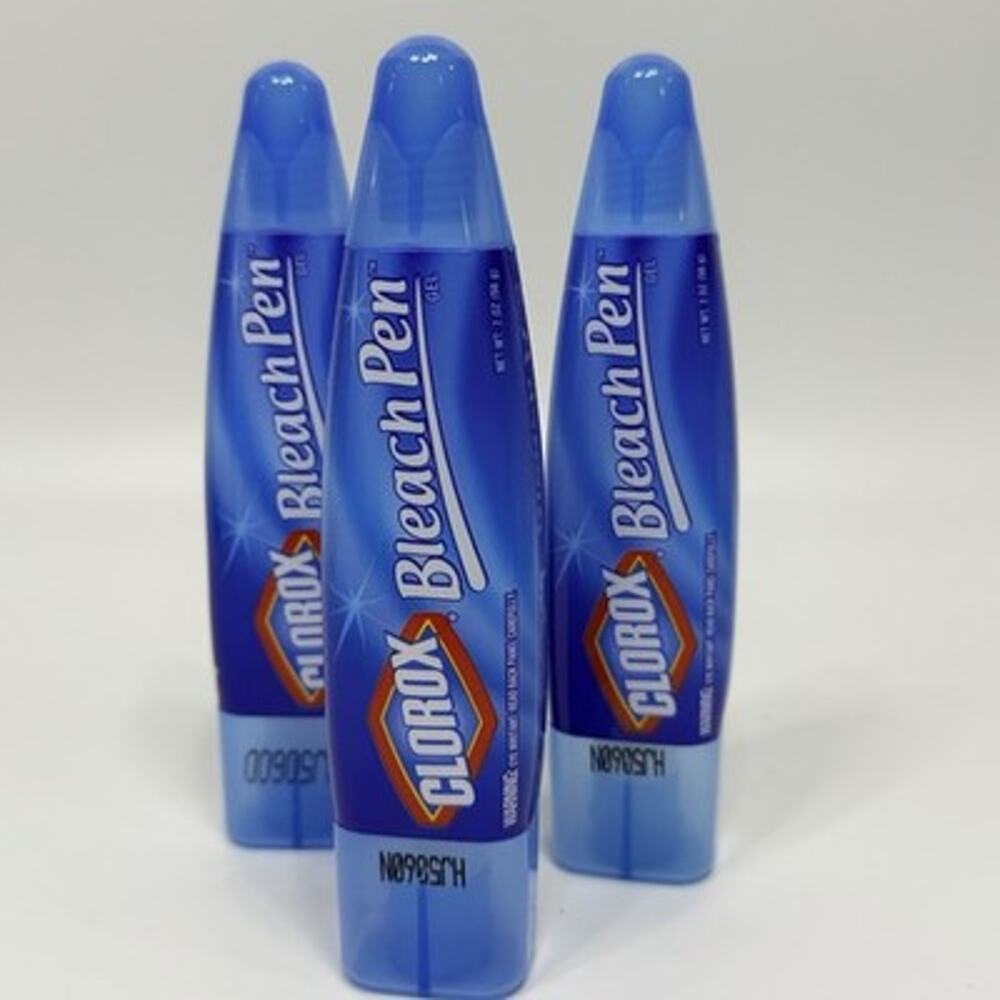 Lot 3 Clorox Gel Bleach Pen Dual Tipped 2 oz Stain Remover Discontinued NEW